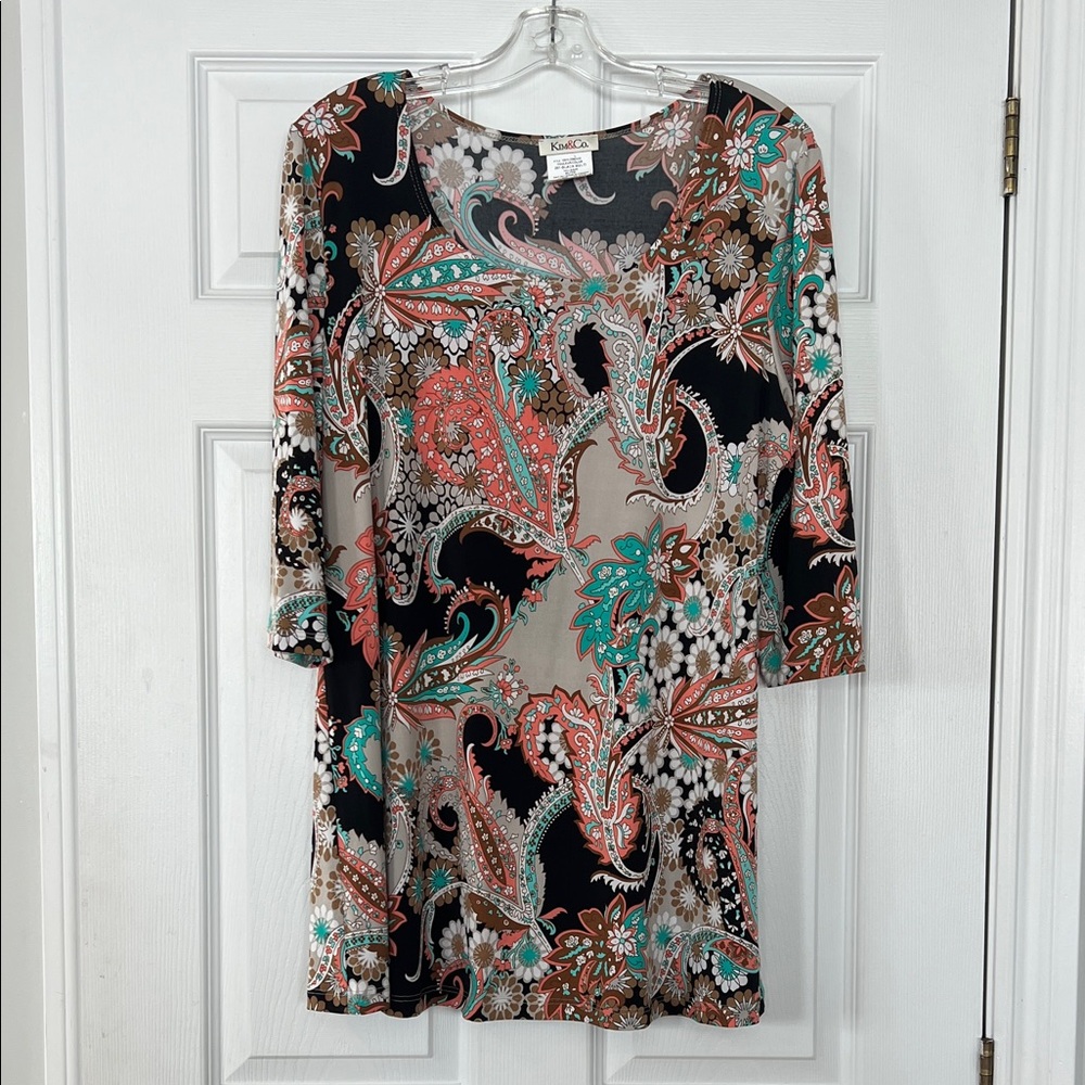 Floral Paisley Women's Tunic Top